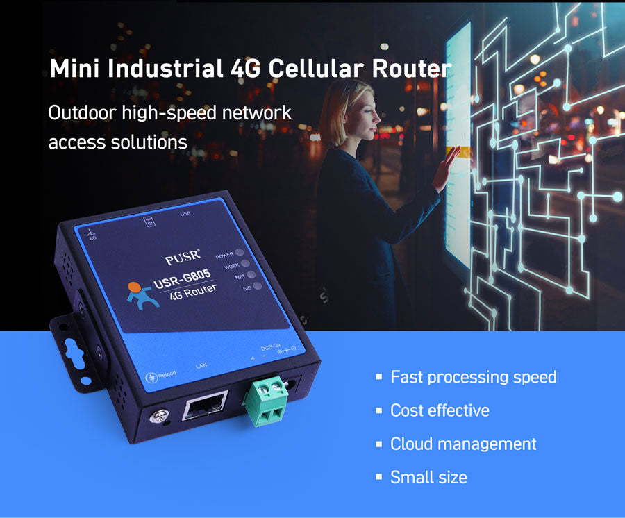 Router Industrial 4G USR-G805