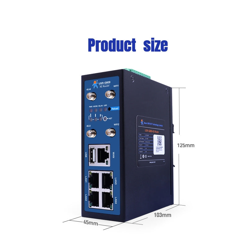 Router Industrial 4G USR-G809