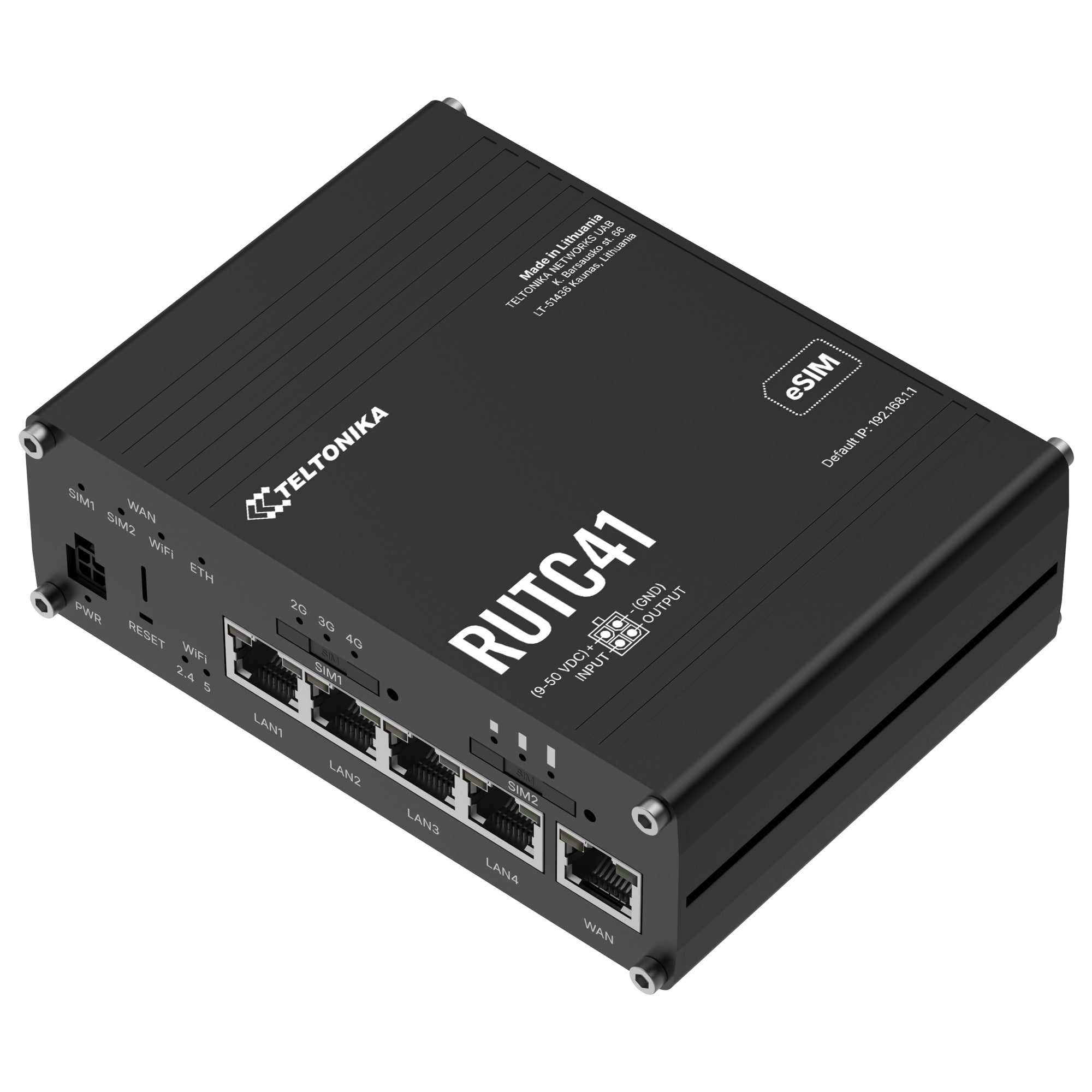 Teltonika RUTC41 - Router Industrial 4G LTE Cat 4 con Wi-Fi 6 y Soporte Docker