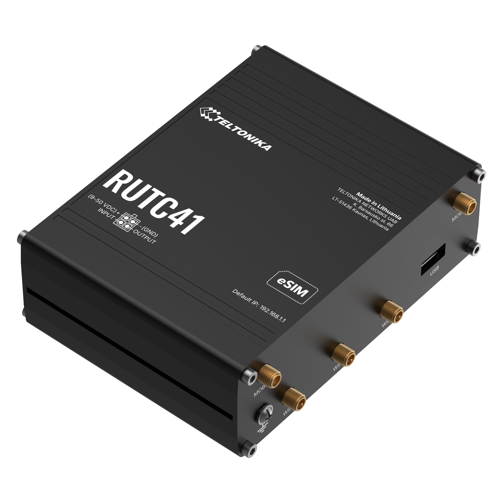 Teltonika RUTC41 - Router Industrial 4G LTE Cat 4 con Wi-Fi 6 y Soporte Docker