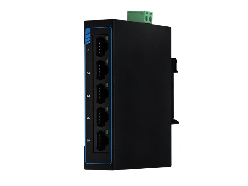 Switch Ethernet 5 Puertos a Riel DIN