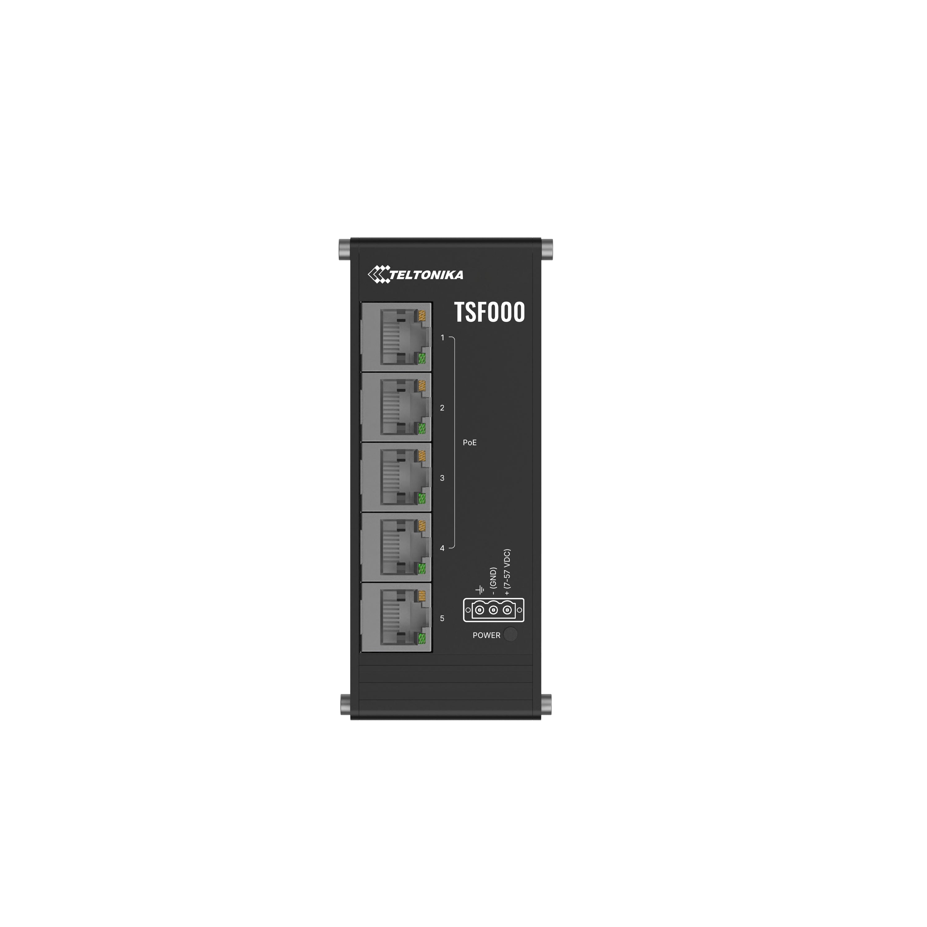 Teltonika TSF000 - Switch Industrial PoE+ de Perfil Bajo