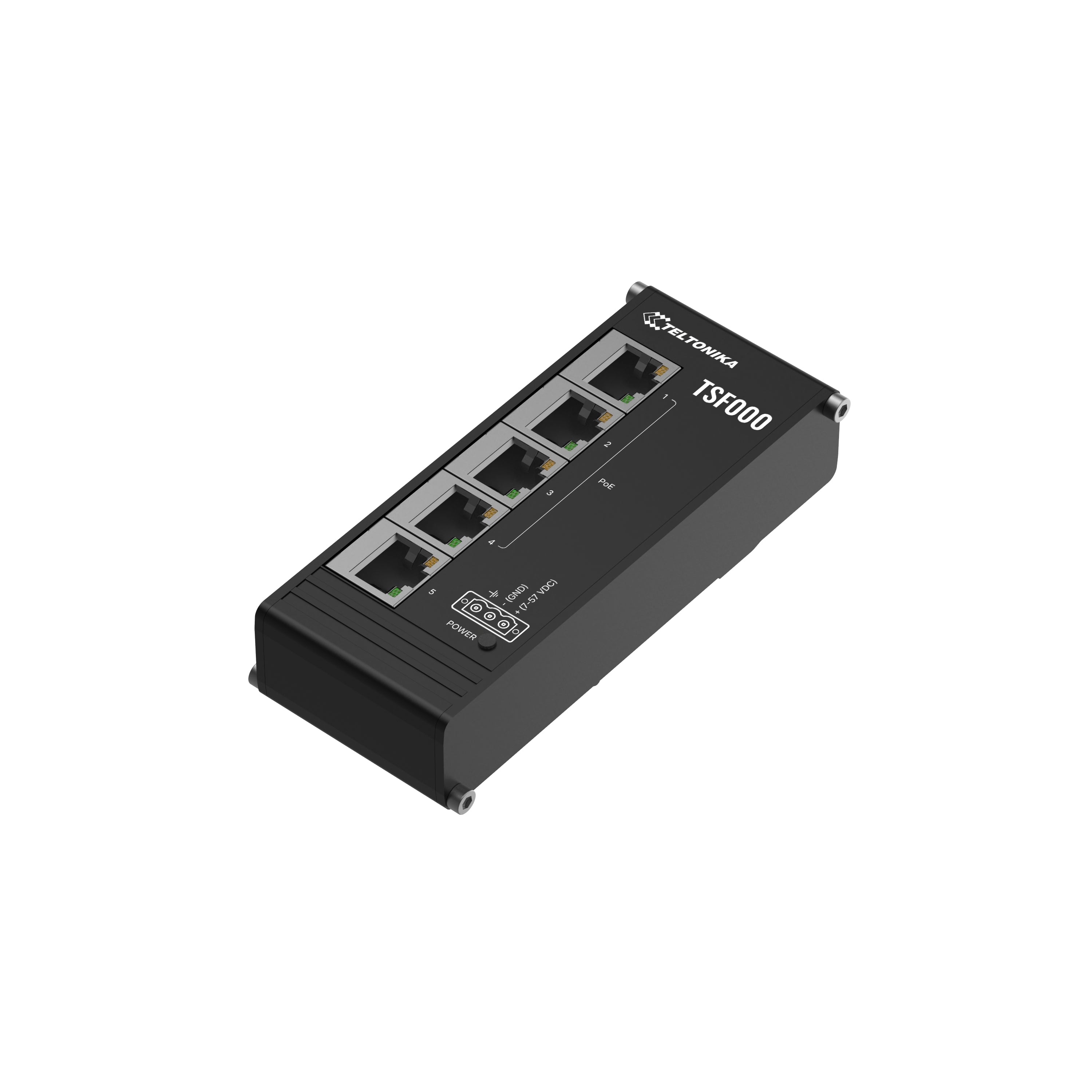 Teltonika TSF000 - Switch Industrial PoE+ de Perfil Bajo