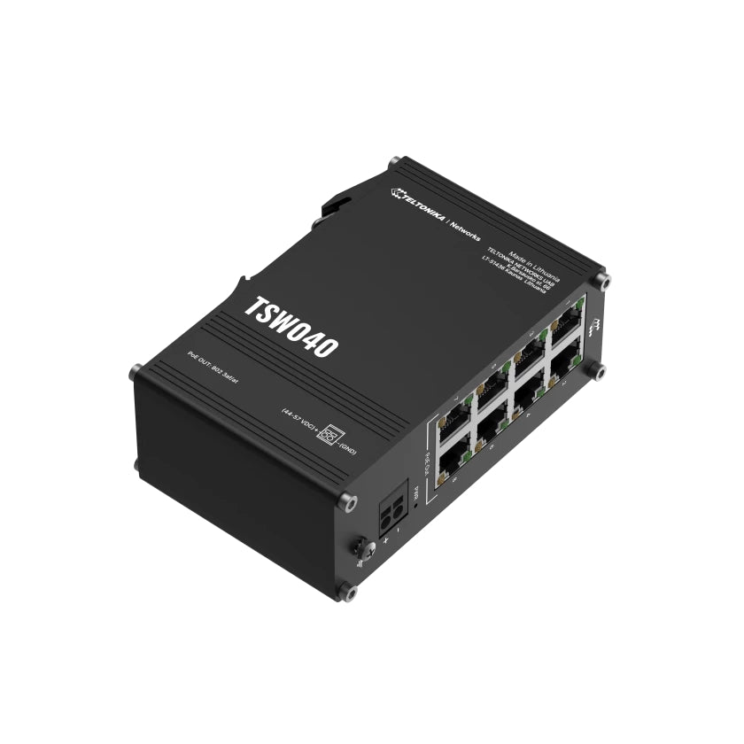 Switch Ethernet Industrial PoE Teltonika TSW040 8P