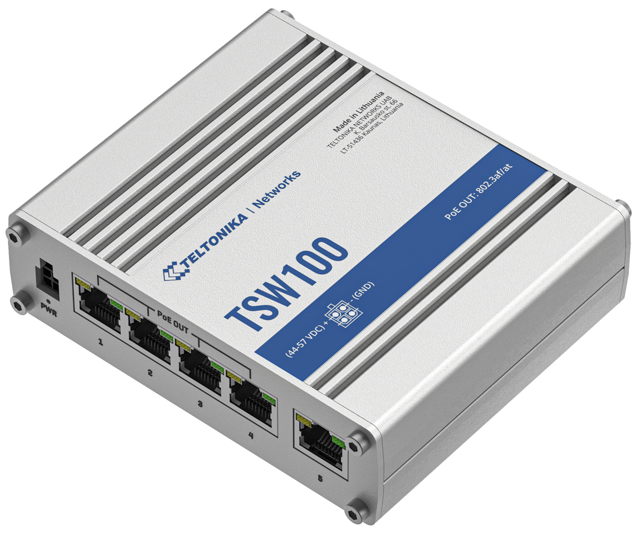 Switch Ethernet Industrial PoE Teltonika TSW100