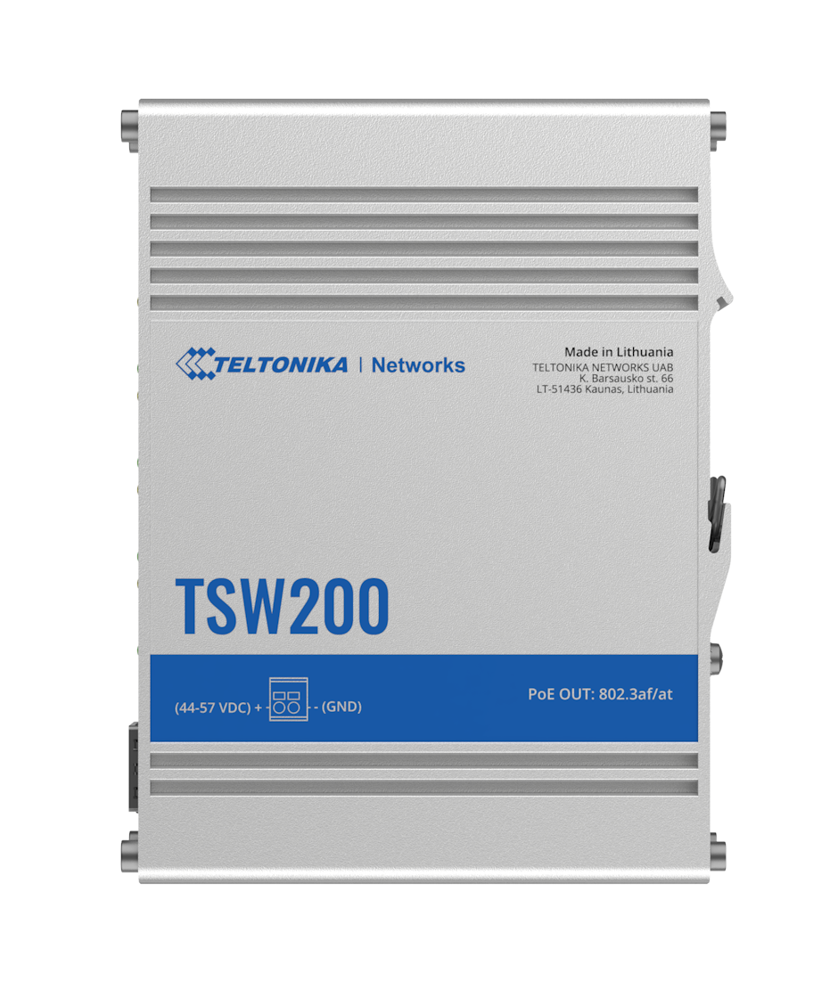 Switch Ethernet Industrial PoE Teltonika TSW200
