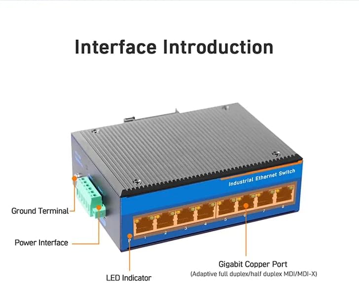 Switch Ethernet Gigabit 8 Puertos USR-ISG008