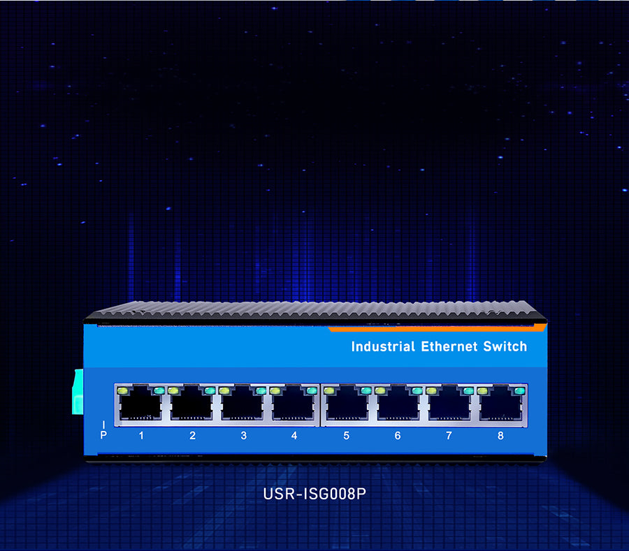 Switch Ethernet PoE Gigabit 8 Puertos USR-ISG008P