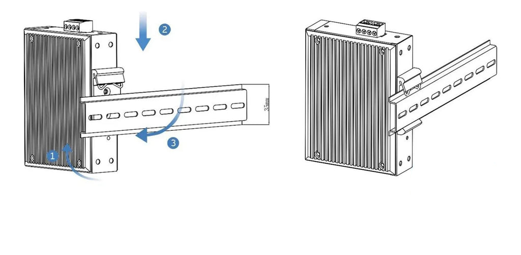 Switch Ethernet Industrial USR-ISG1008 de 8 Puertos Gigabit