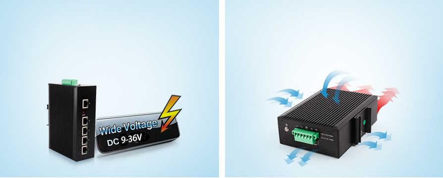 Switch Ethernet Industrial 5 Puertos USR-SDR050-L
